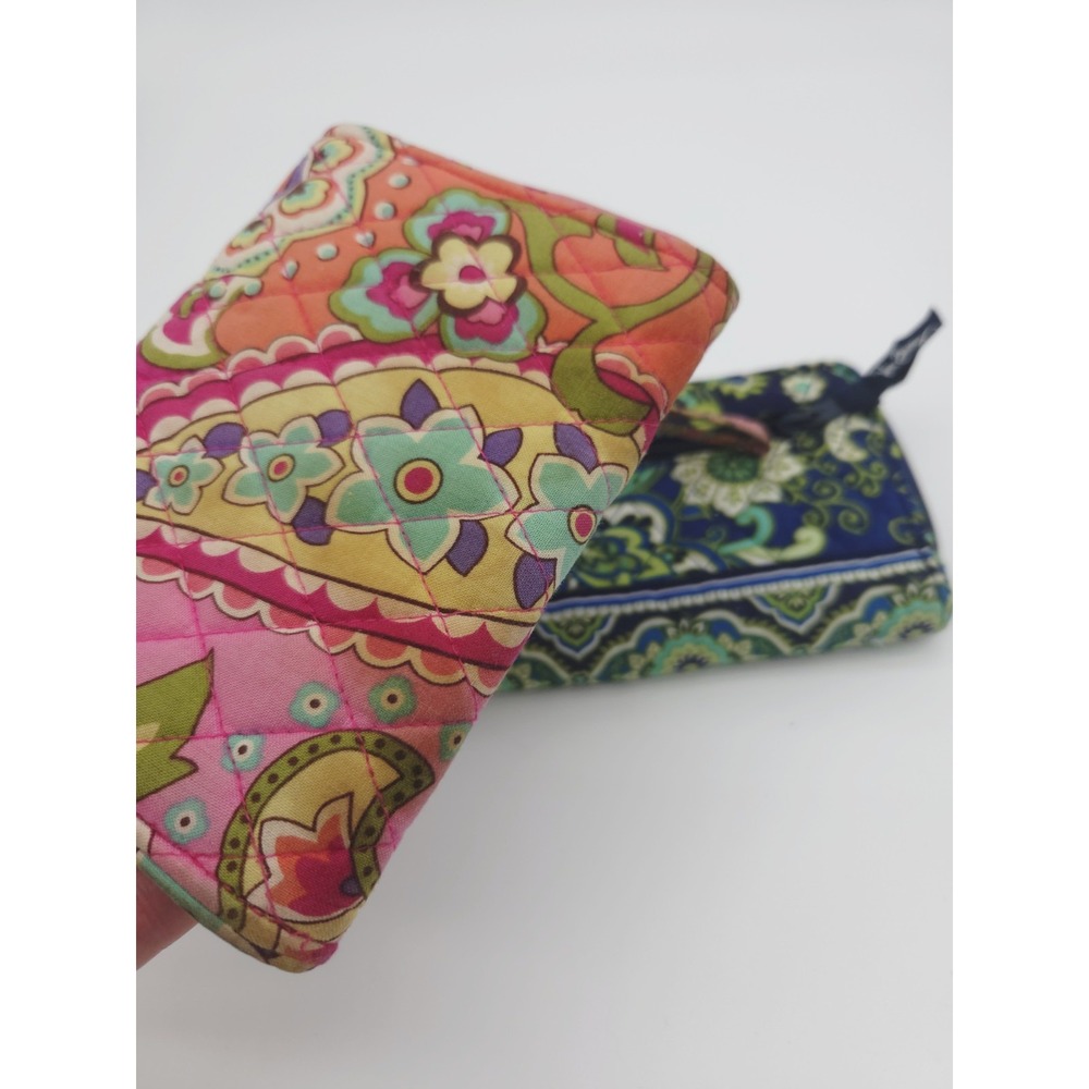 Lot of 2 Vera‎ Bradley Turnlock Floral Wallets Multicolor Women's Damaged - Picture 6 of 9